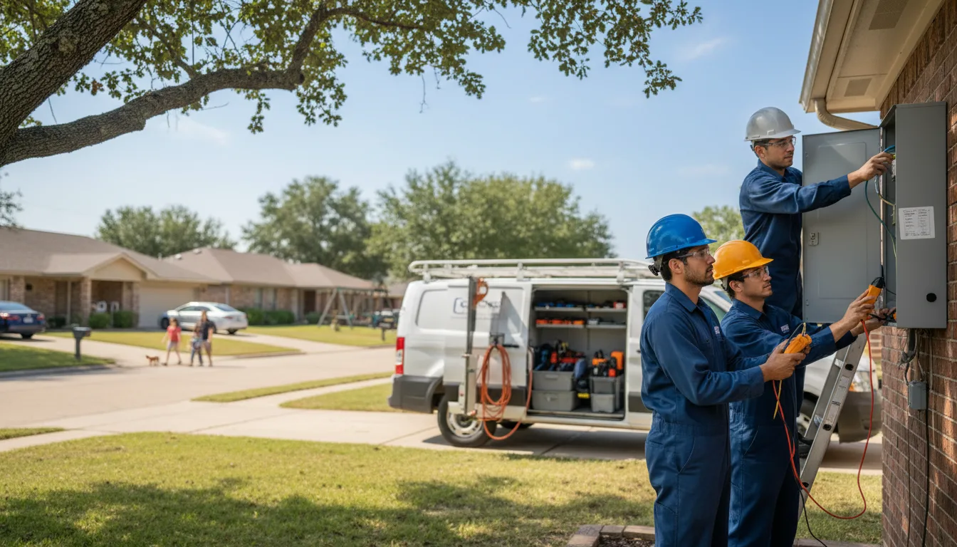 Certified electrician providing emergency electrical services in Ellston, IA